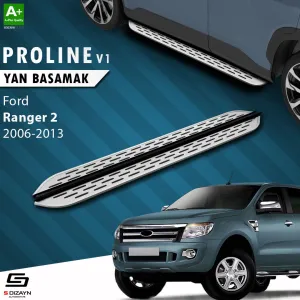 S-Dizayn Ford Ranger 2 OEM Still Pro V1 Aluminyum Yan Basamak 193 Cm 2006-2013 thumb 1