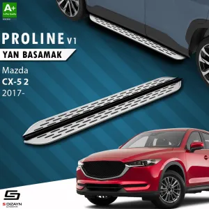 S-Dizayn Mazda CX-5 2 OEM Still Pro V1 Aluminyum Yan Basamak 183 Cm 2017 Üzeri A+ Kalite						                Araca &Ouml;zel A+Kalite Yan Basamak&Uuml;r&uuml;n