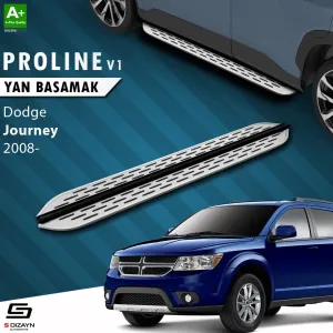 S-Dizayn Dodge Journey OEM Still Pro V1 Aluminyum Yan Basamak 183 Cm 2008-2020 A+ Kalite						                Araca &Ouml;zel A+Kalite Yan Basamak&Uuml;r&uuml;n