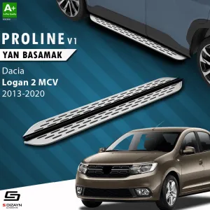 S-Dizayn Dacia Logan 2 MCV OEM Still Pro V1 Aluminyum Yan Basamak 183 Cm 2013-2020 A+ Kalite						                Araca &Ouml;zel A+Kalite Yan Basamak&Uuml;r&uu