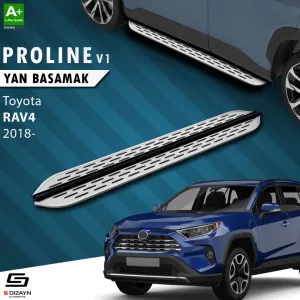 S-Dizayn Toyota RAV 4 5 OEM Still Pro V1 Aluminyum Yan Basamak 173 Cm 2018 Üzeri thumb 1