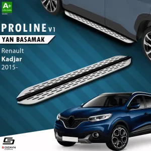 S-Dizayn Renault Kadjar OEM Still Pro V1 Aluminyum Yan Basamak 173 Cm 2015-2022 A+ Kalite						                Araca &Ouml;zel A+Kalite Yan Basamak&Uuml;r&uuml;
