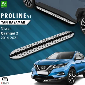 S-Dizayn Nissan Qashqai 2 OEM Still Pro V1 Aluminyum Yan Basamak 173 Cm 2014-2021 A+ Kalite						                Araca &Ouml;zel A+Kalite Yan Basamak&Uuml;r&uum