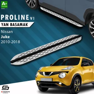 S-Dizayn Nissan Juke OEM Still Pro V1 Aluminyum Yan Basamak 173 Cm 2010-2018 A+ Kalite						                Araca &Ouml;zel A+Kalite Yan Basamak&Uuml;r&uuml;n a