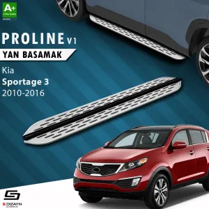S-Dizayn Kia Sportage 3 Oem Still Pro V1 Aluminyum Yan Basamak 173 Cm 2010-2014