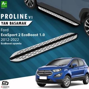 S-Dizayn Ford EcoSport 2 Ecoboost EcoBoost 1.0 OEM Still Pro V1 Aluminyum Yan Basamak 173 Cm 2012-2022 A+ Kalite						                Araca &Ouml;zel A+Kalite Y