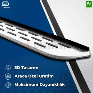 S-Dizayn Dacia Sandero 2 Stepway OEM Still Pro V1 Aluminyum Yan Basamak 173 Cm 2013-2020 thumb 4