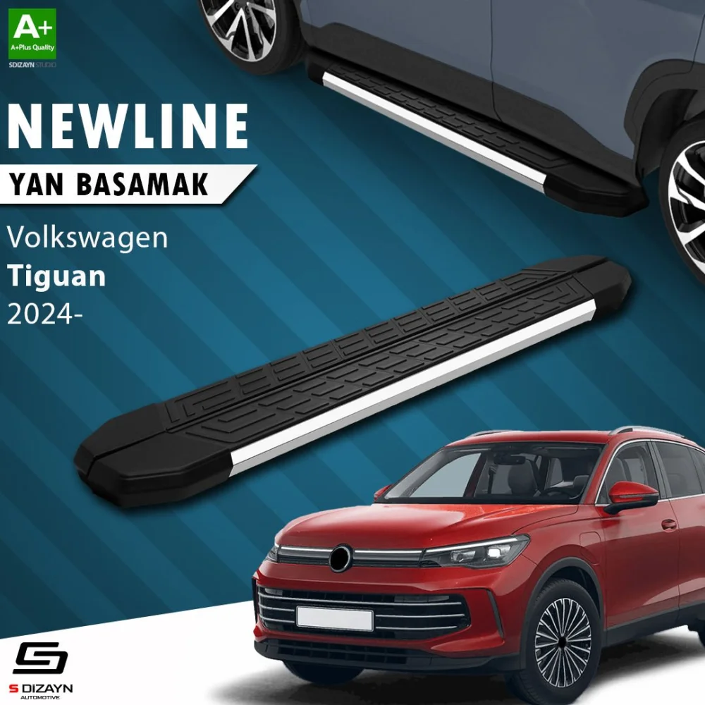 S-Dizayn VW Tiguan 3 NewLine Krom Yan Basamak 183 Cm 2024 Üzeri