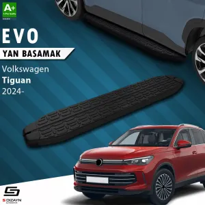 Volkswagen Tiguan 3 Evo Siyah Yan Basamak 183 Cm 2024 Üzeri A+ Kalite