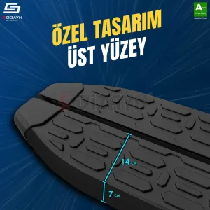 Volkswagen Tiguan 3 Evo Siyah Yan Basamak 183 Cm 2024 Üzeri A+ Kalite - Görsel 3