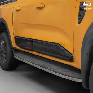 Ford Ranger P703/T9 4 ABS Plastik Kapı Koruma Gövde Kaplaması 4 Prç. 2023 Üzeri A+ Kalite - Görsel 5