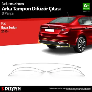 S-Dizayn Fiat Egea SD Krom Arka Tampon Difüzör Çıtası 3 Prç. 2015 Üzeri A+ KaliteAraca &Ouml;zel Krom Aksesuar
&Uuml;r&uuml;n &Ouml;zellikleri:Krom &uuml;r&uuml