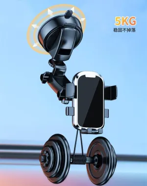 Torpido üstü 360 derece dönebilen 25,5 cm telefon tutacağı krom / SYTE200 thumb 5