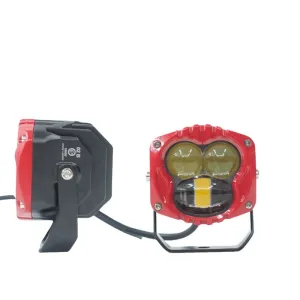 Offroad sis lambası sarı-beyaz set kırmızı çerçeve 7.3 x 6.8 x 6.8 cm 12-30v /  LASS369-1 thumb 2
