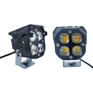 Offroad sis lambası kırmızı gündüz ledli çakarsız 7.8 x 7.8 x 7.1cm set 12-60v /  LASS366-1 thumb 2