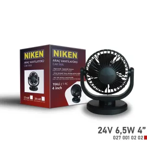 Niken Küçük Tek Başlı 24V Vantilatör 4 Inç 6,5WDRS Tuning kalitesiyle tanışın! Özel olarak Universal  model araçlar için üretilen bu ürün, otomobilinizin hatlar