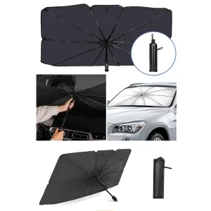 Drs Tuning Universal Tüm Araçlar İçin Araba Ön Cam Güneşlik Katlanabilir Güneşlik Şemsiye Ön Cam Gölgelik ESNEK thumb 1