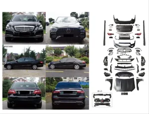 W212 (2011-2013)  İçin 2020+ W213 E63 Görünüm  Full Facelift Body Kıt thumb 2