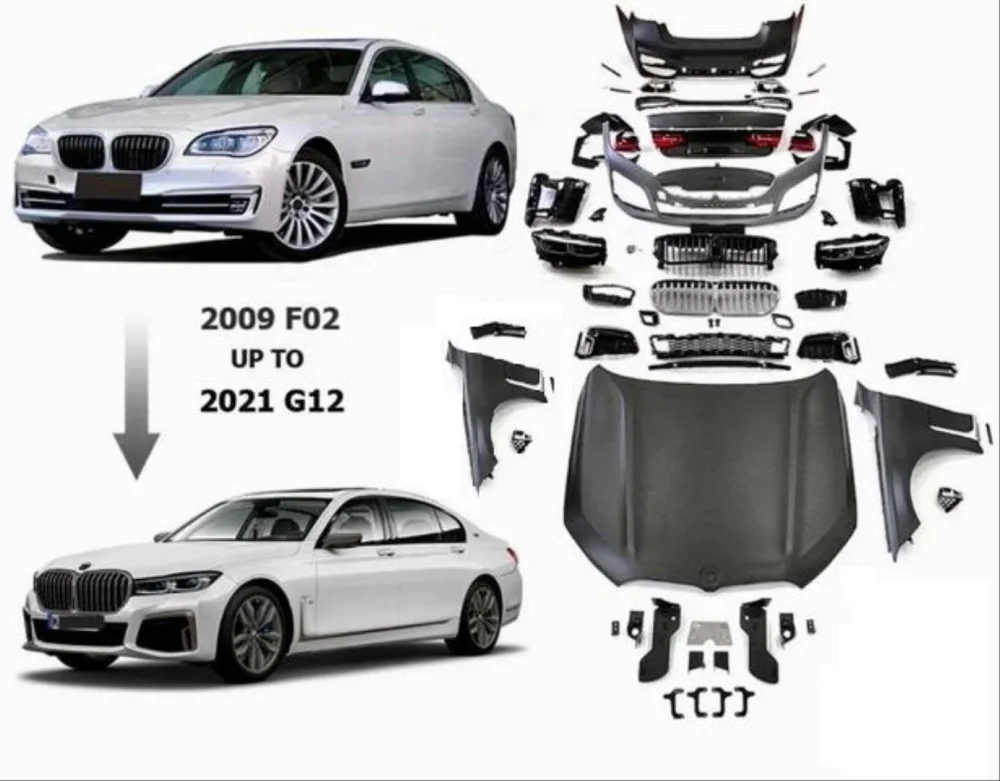 Drs Tuning F01 7 Serisi (13-15) Makyajlı Kasa İçin G12 Facelift Body Kıt (Xenon Farlı Model İçin)
