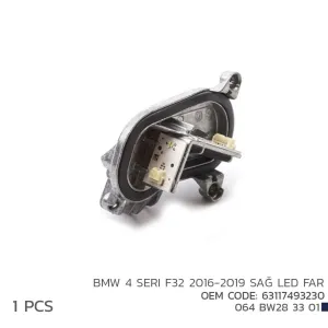 BMW 4 SERI F32 2016-2019 SAĞ LED MODÜL 63117493230DRS Tuning kalitesiyle tanışın! Özel olarak Universal F32 model araçlar için üretilen bu ürün, otomobilinizin 