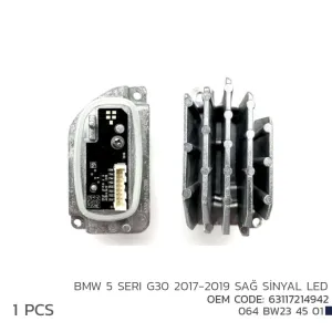Bmw 5 G30 2017-2019 Sağ Si̇nyal Led Modül 63117214942