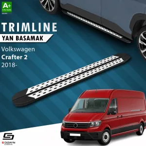 Volkswagen Crafter 2 Van Uzun Şase 2018 Üzeri Trim Line Serisi Gri Yan Basamak 358 Cm