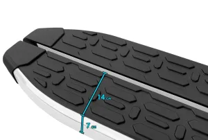 Tourneo Custom Kısa Şase 2012 Üzeri Drs Evo Serisi Aluminyum Kenar Yan Basamak 203 Cm - Görsel 3