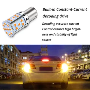 1156 Dekoratif led ampul tek duy canbuslı turuncu 12v / LAAM945-1 thumb 2