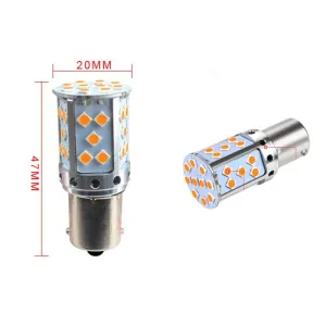 1156 Dekoratif led ampul tek duy canbuslı turuncu 12v / LAAM945-1 thumb 3