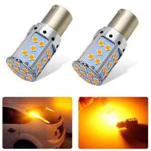 1156 Dekoratif led ampul tek duy canbuslı turuncu 12v / LAAM945-1 thumb 4