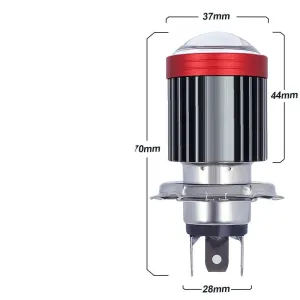 Motosiklet led xenon adet h4 çakarlı beyaz-amber-kırmızı / LAAM959 thumb 5