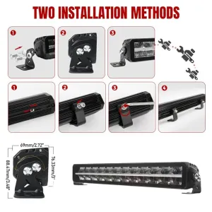 Offroad sis lambası beyaz 120w 55,9 cm beyaz-sarı gündüz ledli 12-36v adet / LASS361-1 thumb 4