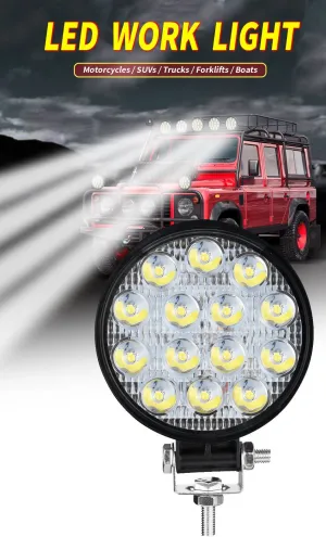 Çalışma lambası yuvarlak 10,8 x12cm 14 led 42w 12-30v adet / LASS308-1 thumb 2