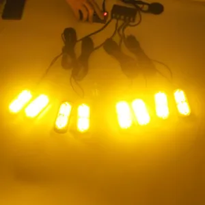 17 fonksiyonlu çakar lamba 12-30v 24 led 8 adet sarı*sarı set / LAPA548-1 - Görsel 2