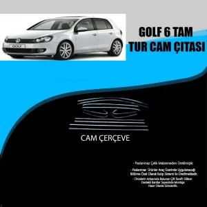 Volkswagen Golf 6 Krom Cam Çerçevesi 12 Parça  (2009-2012)DRS Tuning kalitesiyle tanışın! Özel olarak Volkswagen  model araçlar için üretilen bu ürün, otomobili