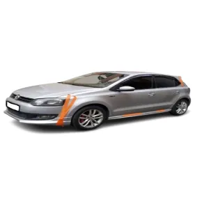 Volkswagen Polo (2010 - 2017) Arası Aero Yan Marşpiyel Seti (Plastik) thumb 2