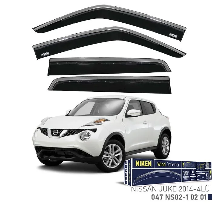 Nissan Juke 2014- Kromlu Cam Rüzgarlığı 4 LÜ