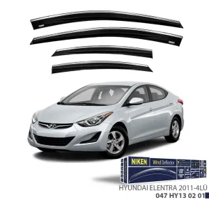 Hyundai Elentra MD 2011- Kromlu Cam Rüzgarlığı 4 LÜ