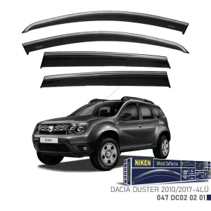Niken Dacia Duster 2010-2017 Kromlu Cam Rüzgarlığı 4 LÜDRS Tuning kalitesiyle tanışın! Özel olarak Dacia  model araçlar için üretilen bu ürün, otomobilinizin ha