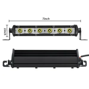 18W 17cm Düz Tek Sıra Üniversal Delici Sis Lambası Led BarDRS Tuning kalitesiyle tanışın! Özel olarak Universal  model araçlar için üretilen bu ürün, otomobilin