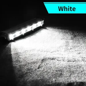 18W 17cm Düz Tek Sıra Üniversal Delici Sis Lambası Led Bar - Görsel 4