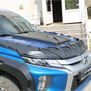 Mitsubishi L200 Kaput Koruma Rüzgarlığı 4mm Abs Akrilik 3 Parça 2019- thumb 1