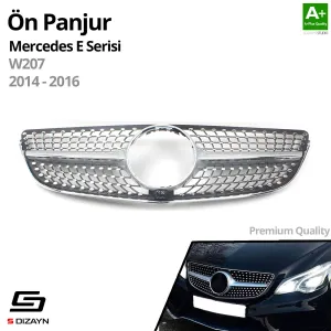 S-Dizayn Mercedes E-Class W207 Ön Panjur Krom Diamond Model 2014-2016 thumb 2