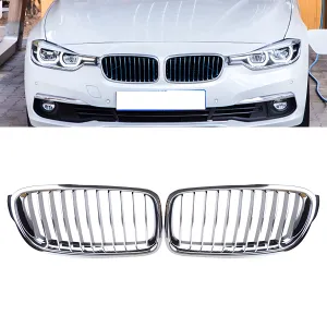 BMW 3 Serisi 2011-2019 (F30) uyumlu F30/F31/F35 Ön Panjur Böbrek Parlak Krom Düz Model 2012-2017 modelleri Oto Aksesuar Shop'de. Kaliteli malzeme, hızlı kargo