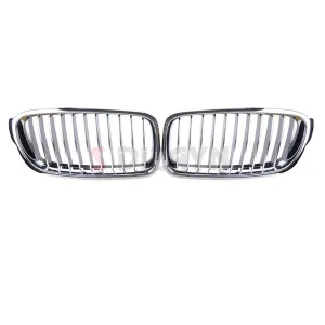 S-Dizayn Bmw 3 Serisi F30/F31/F35 Ön Panjur Böbrek Parlak Krom Düz Model 2012-2017 thumb 3