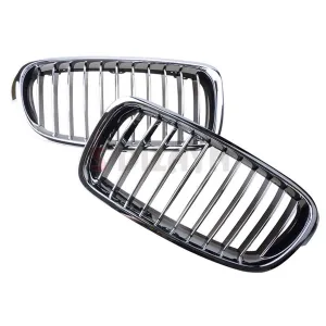 S-Dizayn Bmw 3 Serisi F30/F31/F35 Ön Panjur Böbrek Parlak Krom Düz Model 2012-2017 thumb 4
