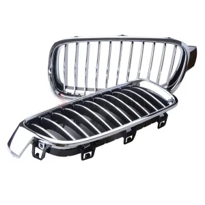 S-Dizayn Bmw 3 Serisi F30/F31/F35 Ön Panjur Böbrek Parlak Krom Düz Model 2012-2017 thumb 5