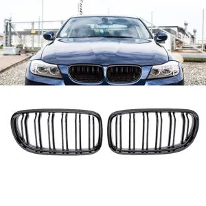 BMW 3 Serisi 2004-2013 (E90) uyumlu E90/E91 Ön Panjur Böbrek Parlak Siyah Piano Black M3 Model 2009-2012 modelleri Oto Aksesuar Shop'de. Kaliteli malzeme,