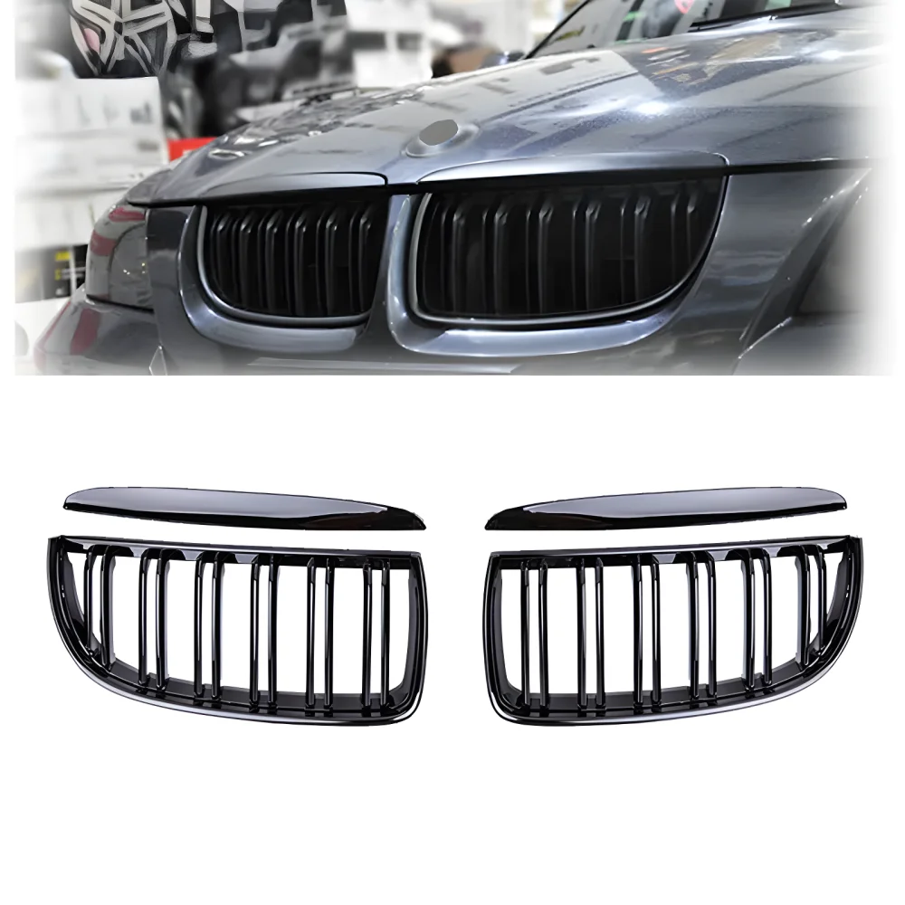 Drs Tuning Bmw 3 Serisi E90/E91 Ön Panjur Böbrek Parlak Siyah Piano Black M3 Model 2005-2008