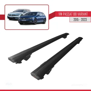 Volkswagen Passat B8 Variant 2015-2023 Arası ile uyumlu HOOK Model Anahtar Kilitli Ara Atkı Tavan Barı SİYAH - Görsel 4